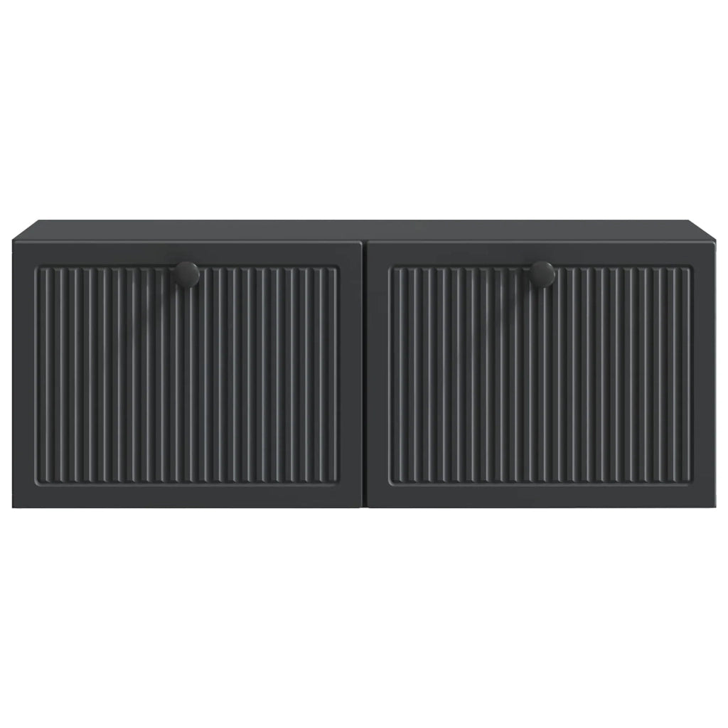 Mobile Porta TV da Muro Nero 78,5 x 31 x 30 cm 898036
