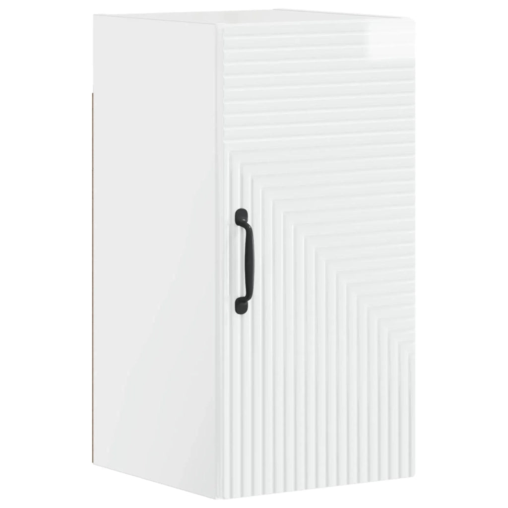 Set di Mobili da Bagno da 4 Pezzi HAARLEM Bianco Lucido 3417940