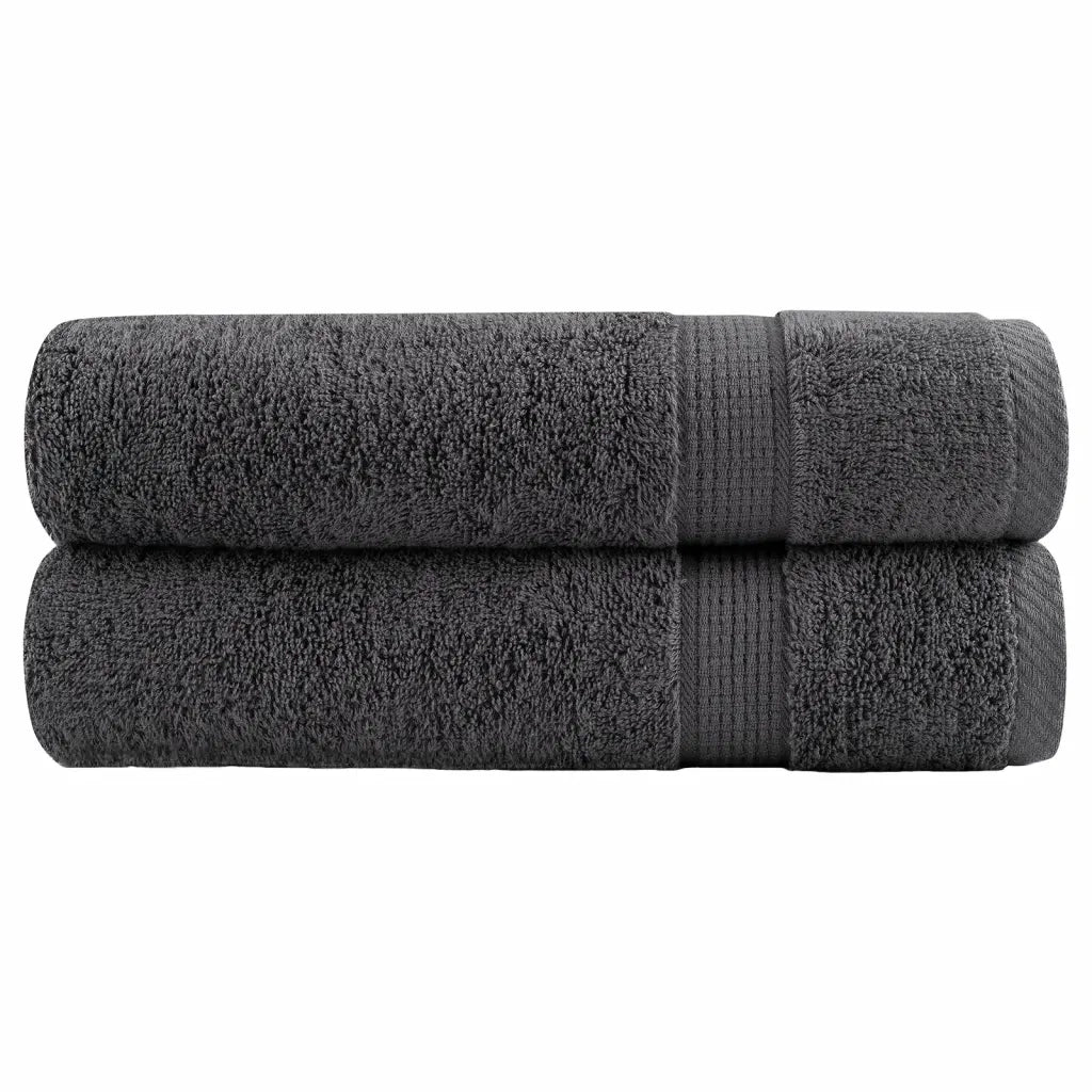 Asciugamani Premium SOLUND 2 pz Antracite 50x100 cm 600 g/m² 137156