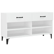 Scarpiera | Mobile per scarpe Bianca 102x35x55 cm in Legno Multistrato