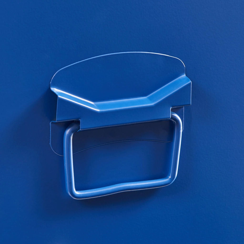 Armadio da Ufficio Kurikka Acciaio Blu [en.casa]