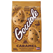 Gocciole caramel biscotti al caramello e cioccolato pavesi confezione da 300 gr