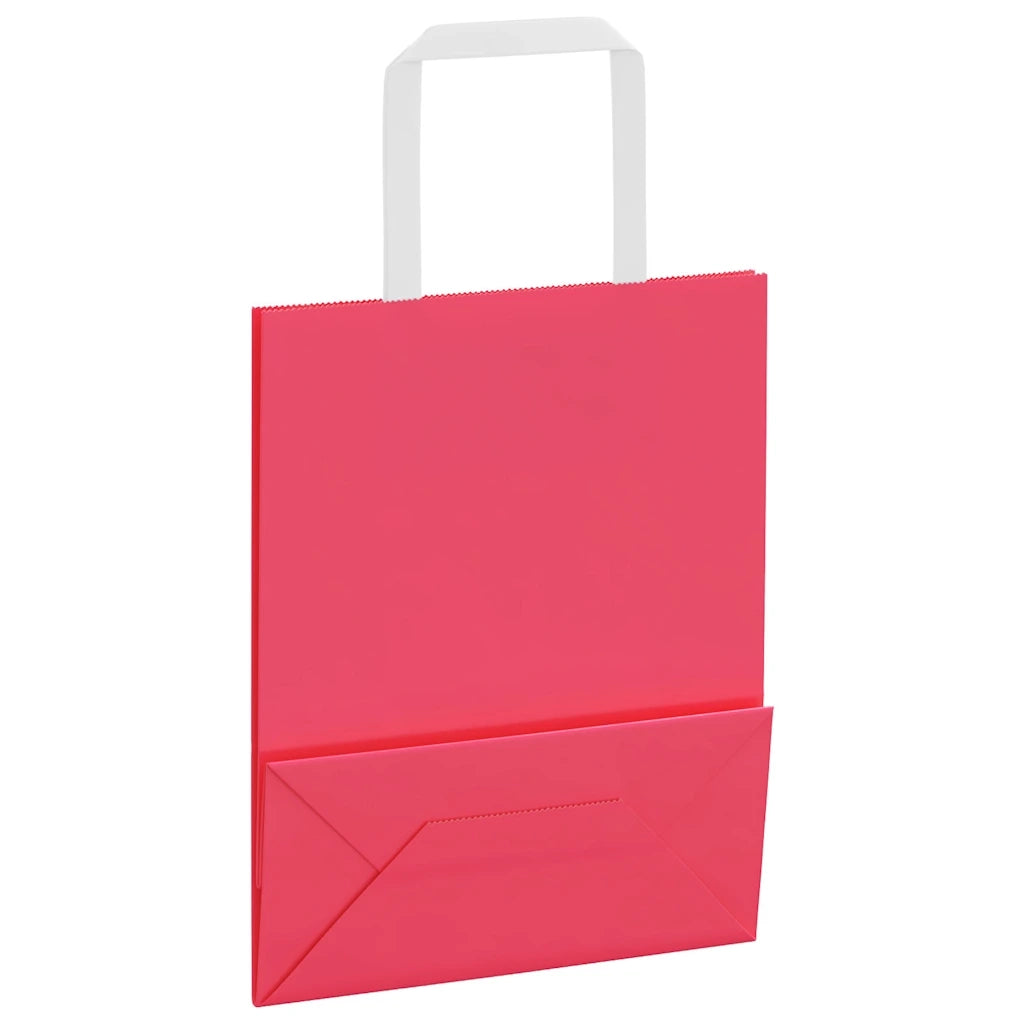 Sacchetti di Carta 50 pz con Manici Rosa 18x8x22 cm 4101880