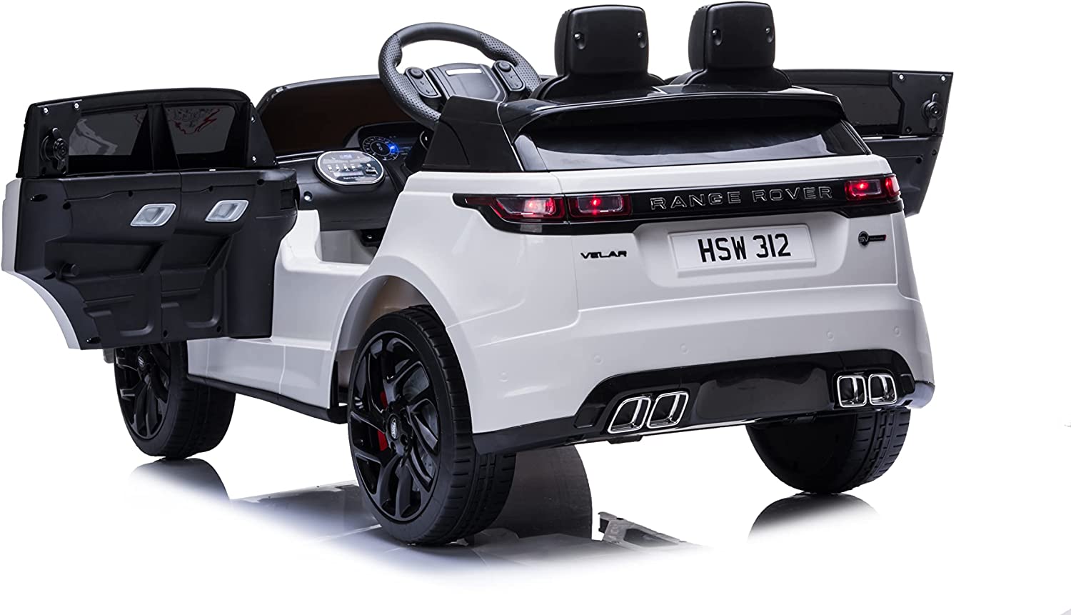 Auto Elettrica macchina per Bambini RANGE ROVER VELAR 12V-Bianco
