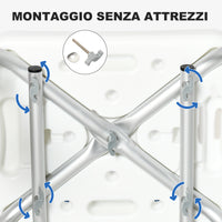 EasyComfort Sedia per Doccia con Imbottitura e Altezza Regolabile, Braccioli e Piedini a Ventosa