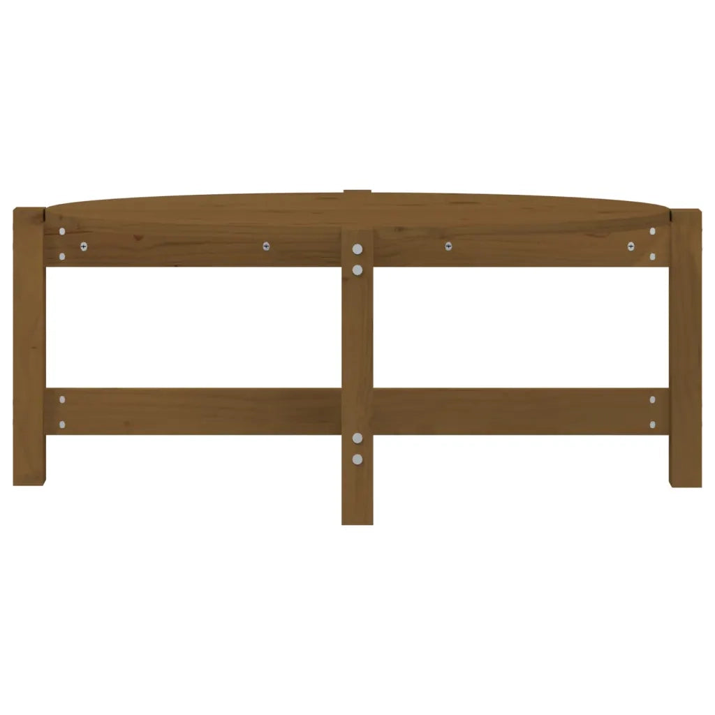 Tavolino da Salotto Ambra 87x48x35 cm in Legno Massello di Pino 822325