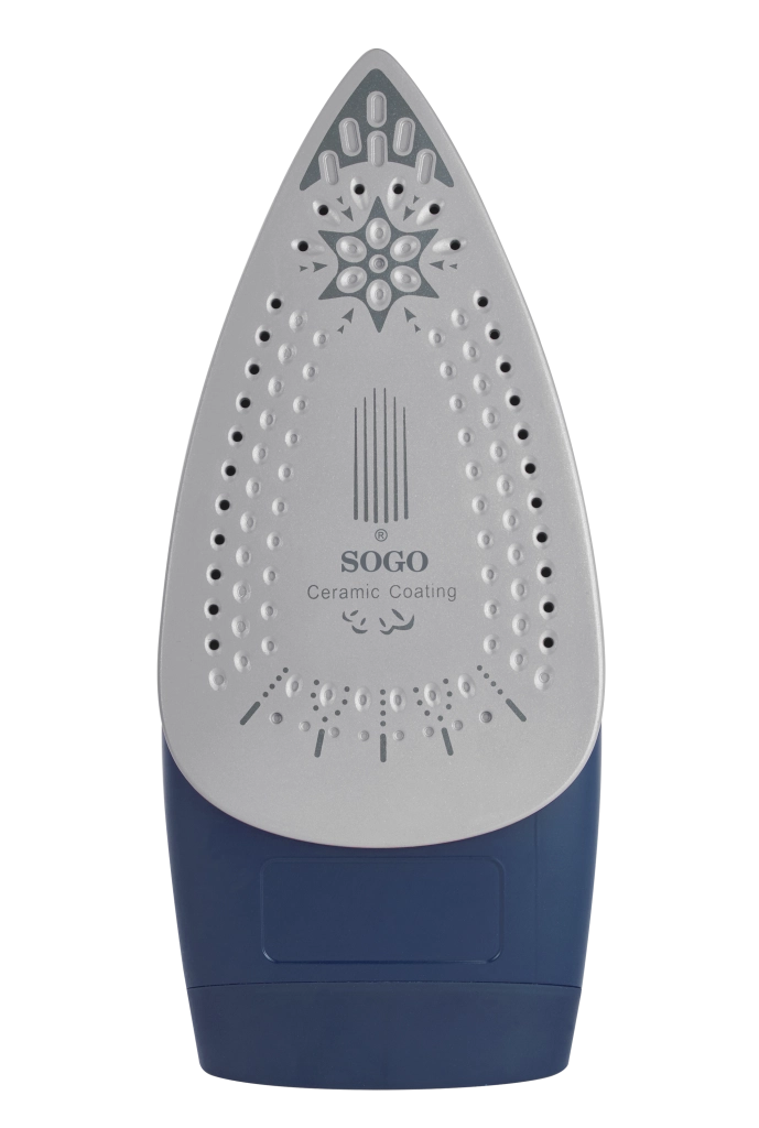 Ferro da stiro a vapore 3000W con piastra in ceramica, colpo vapore 96 g/min serbatoio 450 ml funzione anti calcare - Sogo