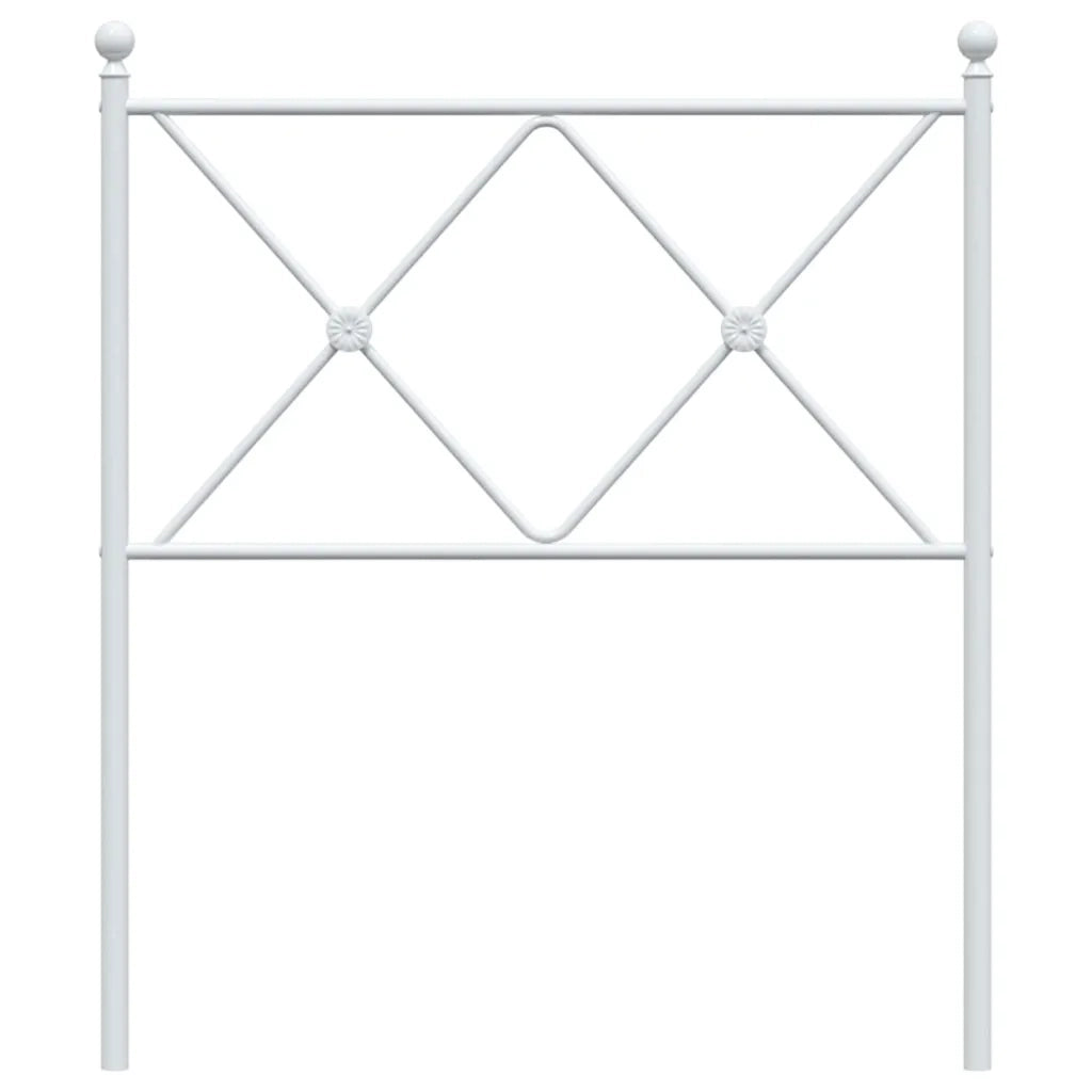 Testiera in Metallo Bianco 75 cm