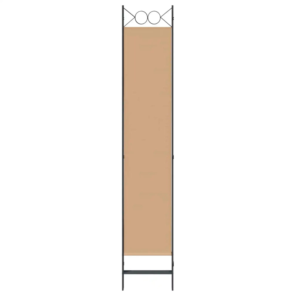 Paravento a 4 Pannelli Beige 160 x 220 cm Tessuto 42039204