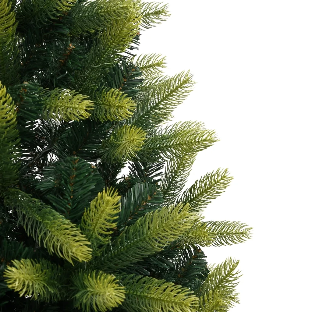 Albero di Natale Artificiale Incernierato-Albero Natalizio con Base 180 cm 693761