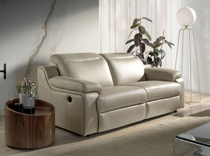 Comodino in noce e acciaio nero