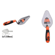 Trade Shop - Cazzuola In Acciaio 150mm 6" Manico Antiscivolo Spatola Pesca Per Muratore 90491 -