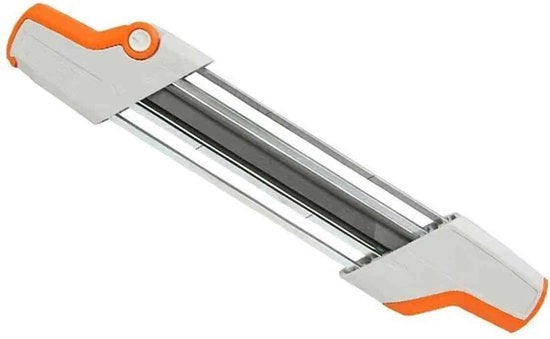 Accessorio da taglio a catena 2 in 1 - 3/8" P 4.0mm - Manutenzione della catena di taglio - Lavorazione del legno - Professionisti - Duraturo - Argento - Dimensione standard - 1 pezzo
