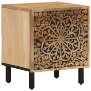 Comodino | Armadio da Notte | Mobiletto da notte 40x33x46 cm in Legno Massello di Mango