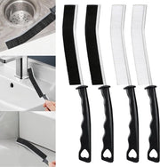 Set di 4 spazzole per pulire le giunture di piastrelle, guide cucina - strumento di pulizia efficiente per porte e finestre