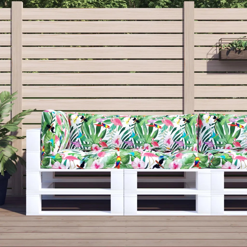 Cuscini per Pallet 3 pz | Cuscini per sedie Multicolore in Tessuto Oxford