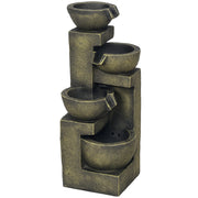 Fontana da giardino ¨C zephmum ¨C nera 25x24x60 cm