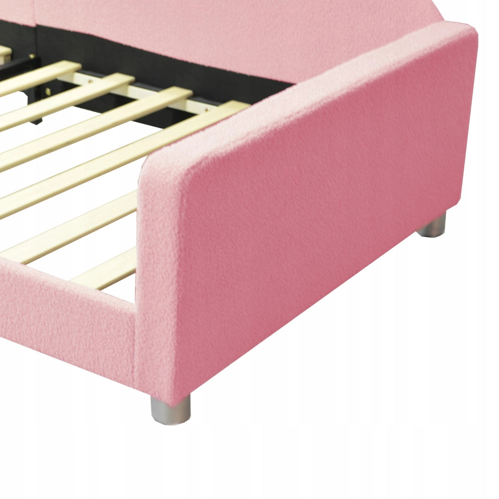 Letto singolo imbottito - Xylo - 90x200 cm - Rosa