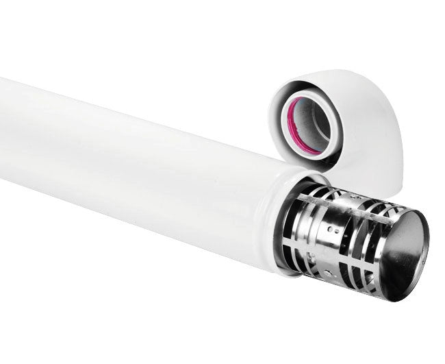 KIT FUMI CON TUBO E CURVA COASSIALE ø60/100   PUCCI SRL