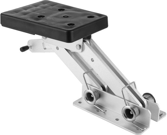 Sostegno motore esterno regolabile in alluminio - Adatto per motori 2-telaio da 7,5 a 20 CV - Area di montaggio 132 x 221 mm - Altezza di sollevamento 340 mm - Costruzione solida
