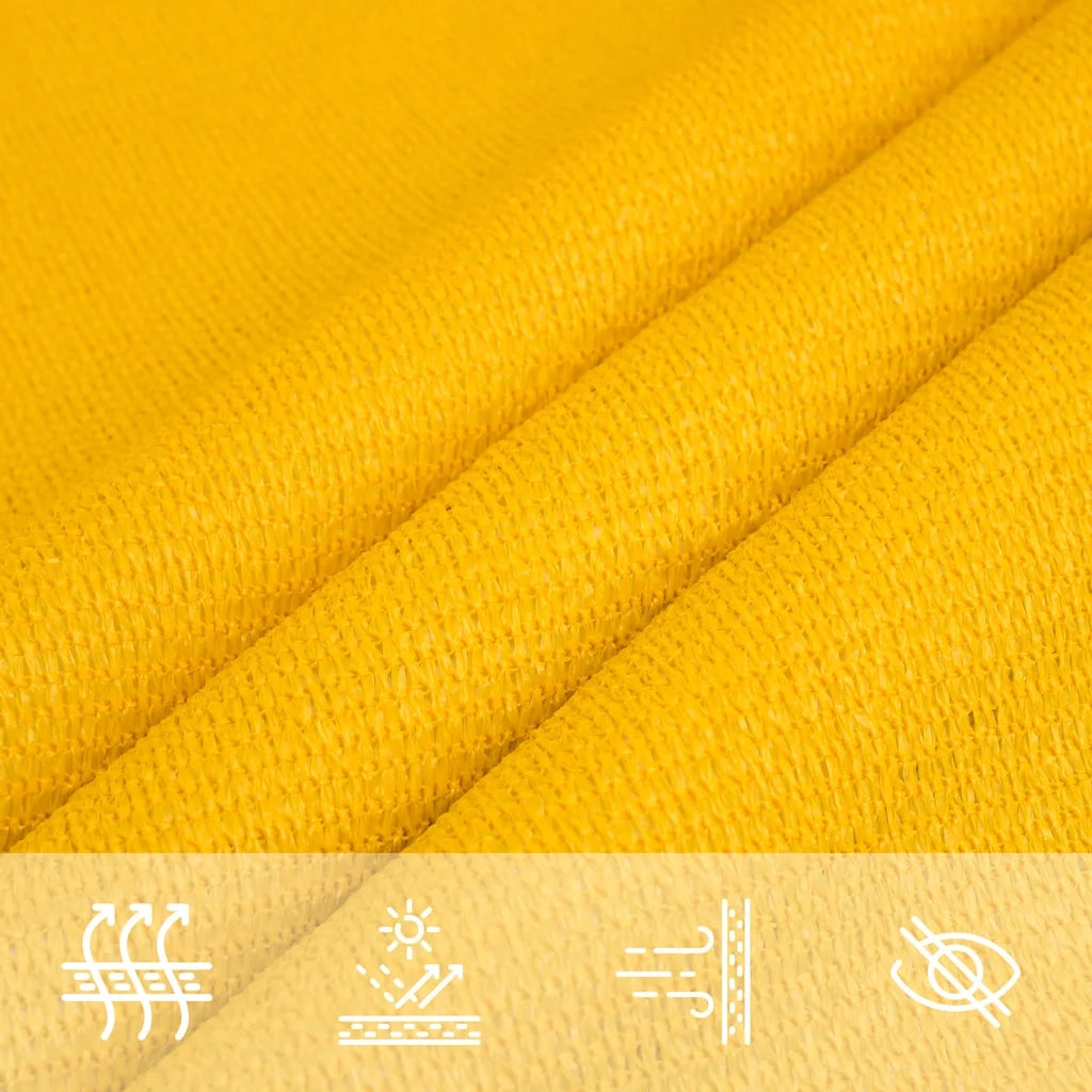 Vela Parasole 160 g/mÂ² Rettangolare Giallo 5x6 m in HDPE
