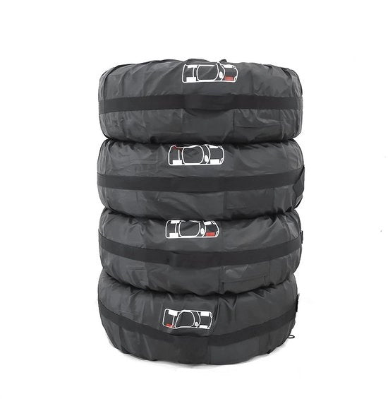 Cassetti di Protezione per Pneumatici - 4 pezzi - Idonei per Diametro 80 cm - Resistenti ai Raggi UV - Protezione per Pneumatici