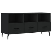 Mobile TV multimediale scaffale TV mobile TV sala da pranzo soggiorno camera da letto 102 x 36 x 50 cm legno ingegnerizzato nero 02_0025608