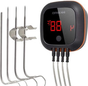 Termometro Bluetooth - 4 Sonde - Caricabile via USB - Per Grigliate e Cucina