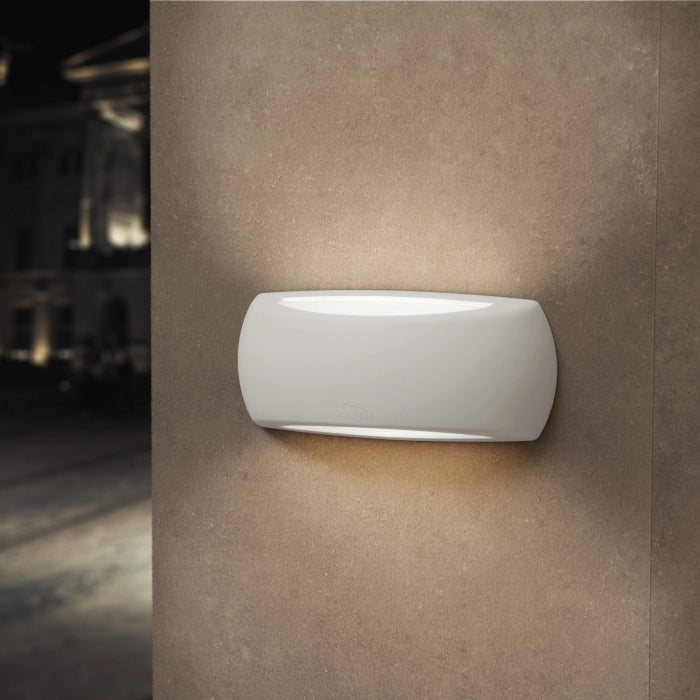 Fumagalli Francy Plafoniera Led 8,5w CCT Lampada da parete Bianco Opale E27 IP66