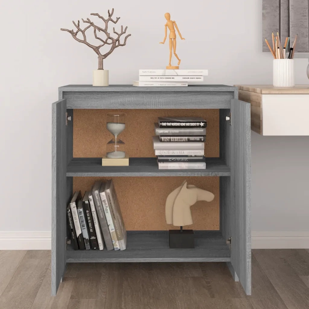 Credenza-Buffet-Armadio da cucina Grigio Sonoma 70x41x75 cm in Legno Multistrato
