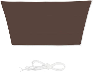 Vela ombreggiante a trapezio 3 x 5,5 x 4 m marrone 13_0002936_2