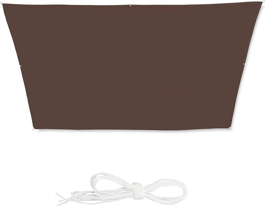 Vela ombreggiante a trapezio 3 x 5,5 x 4 m marrone 13_0002936_2