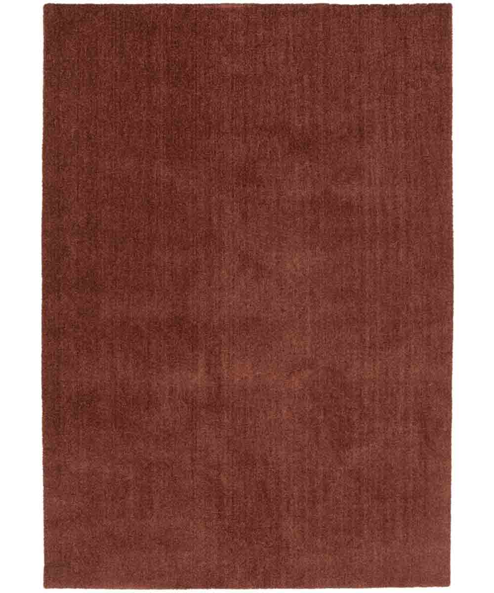 Tappeto FEEL TERRACOTTA tinta unita moderno, pelo morbido resistente e lavabile in lavatrice cm.160x230