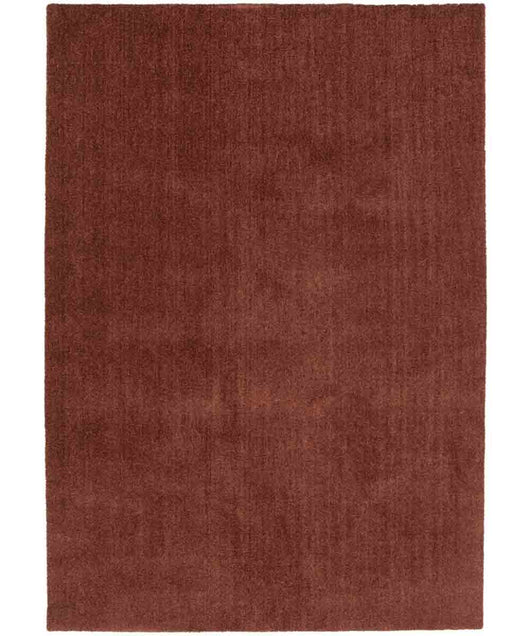 Tappeto FEEL TERRACOTTA tinta unita moderno, pelo morbido resistente e lavabile in lavatrice cm.200x290