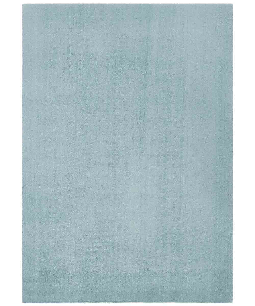 Tappeto FEEL AZZURRO tinta unita moderno, pelo morbido resistente e lavabile in lavatrice cm.120x170