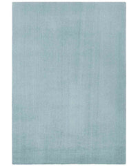 Tappeto FEEL AZZURRO tinta unita moderno, pelo morbido resistente e lavabile in lavatrice cm.120x170