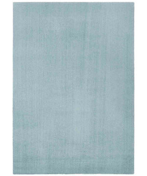 Tappeto FEEL AZZURRO tinta unita moderno, pelo morbido resistente e lavabile in lavatrice cm.120x170