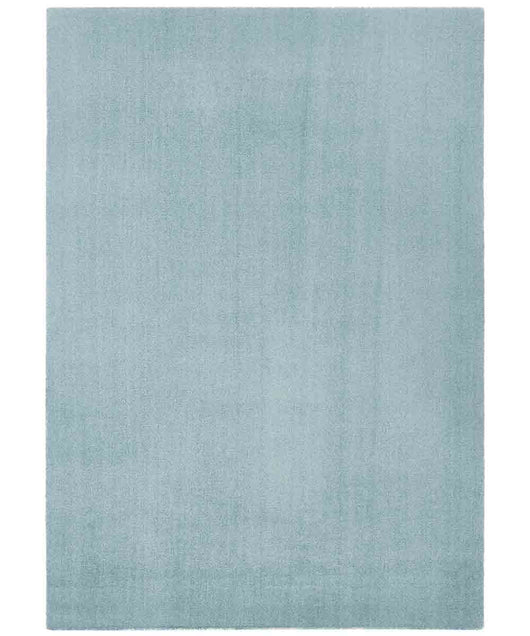 Tappeto FEEL AZZURRO tinta unita moderno, pelo morbido resistente e lavabile in lavatrice cm.120x170