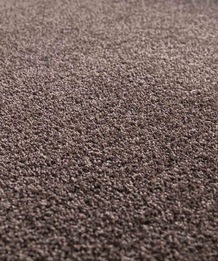 Tappeto FEEL MARRONE tinta unita moderno, pelo morbido resistente e lavabile in lavatrice cm.240x340