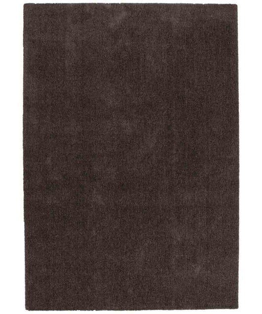 Tappeto FEEL MARRONE tinta unita moderno, pelo morbido resistente e lavabile in lavatrice cm.160x230