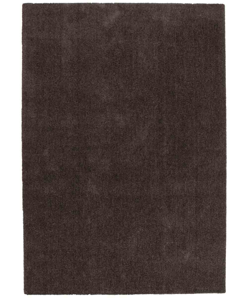 Tappeto FEEL MARRONE tinta unita moderno, pelo morbido resistente e lavabile in lavatrice cm.240x340
