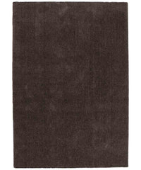 Tappeto FEEL MARRONE tinta unita moderno, pelo morbido resistente e lavabile in lavatrice cm.240x340