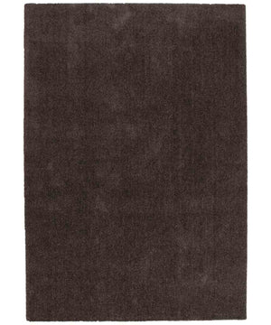 Tappeto FEEL MARRONE tinta unita moderno, pelo morbido resistente e lavabile in lavatrice cm.240x340