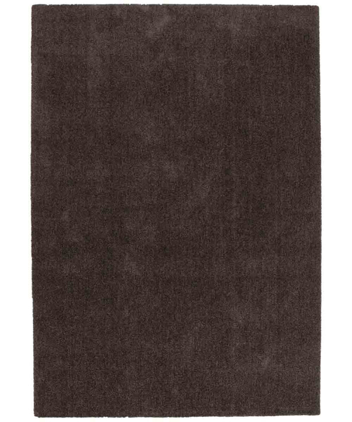 Tappeto FEEL MARRONE tinta unita moderno, pelo morbido resistente e lavabile in lavatrice cm.240x340