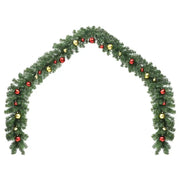Ghirlanda di Natale-Decorazioni natalizie Decorata con Palline e Luci a LED 20 m