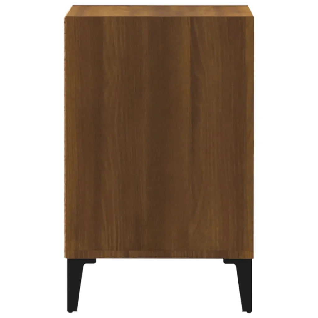 Mobile TV multimediale scaffale TV mobile TV sala da pranzo soggiorno camera da letto rovere 100 x 35 x 55 cm legno ingegnerizzato marrone 02_0027114