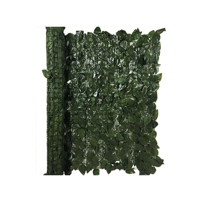 Papillon 92555 Siepe Sintetica Foglie di Lauro in Tessuto Plastificato Resistente ai Raggi UV e Lavabile Dimensione 1x3 Mt colore Verde Scuro