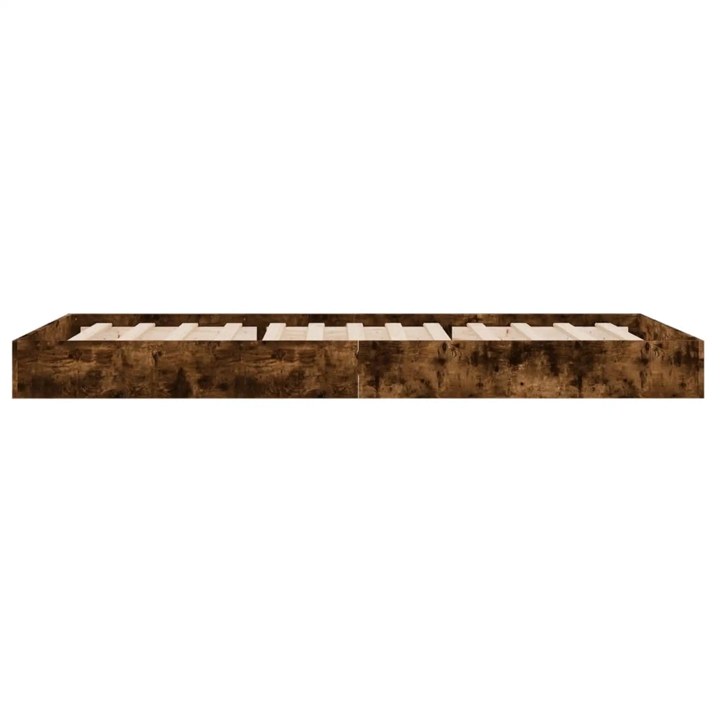 Struttura letto a pavimento Rovere Fumo 80 x 200 cm 8009077