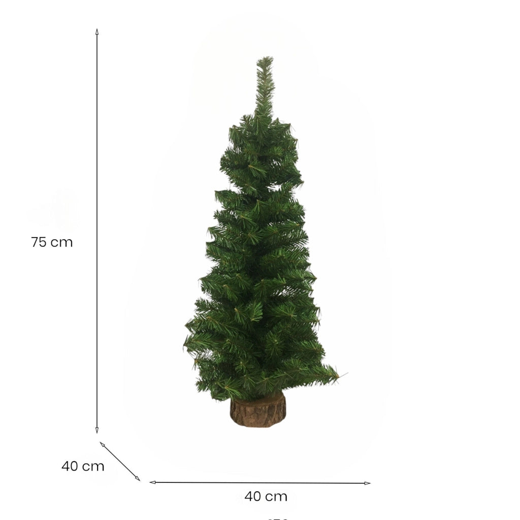 Merry, Albero di Natale 120 Rami Made in Italy, 75h cm