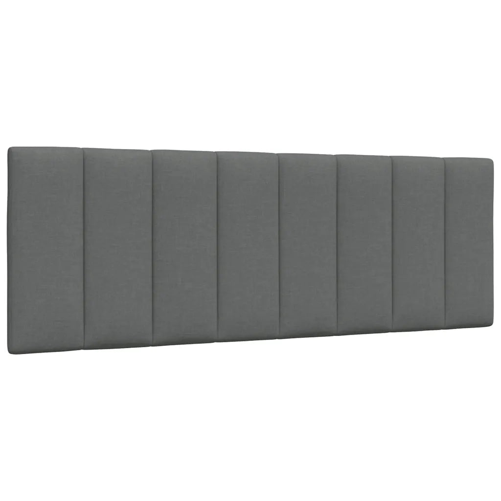 Letto con Materasso Hanko Grigio Scuro 140x190 cm Tessuto 3310525